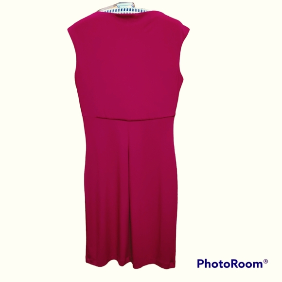 Empire Waist Holiday Midi Dress Cap Sleeves - Picture 2 of 12